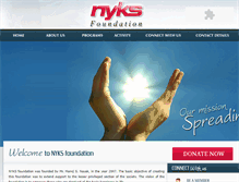 Tablet Screenshot of nyksfoundation.org